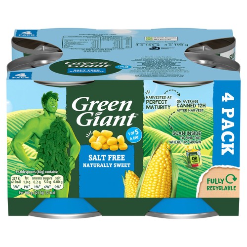 Green Giant Salt Free Sweetcorn