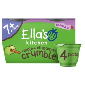 Ella's Kitchen Organic Apple & Cinnamon Crumble 7+M 4x80g