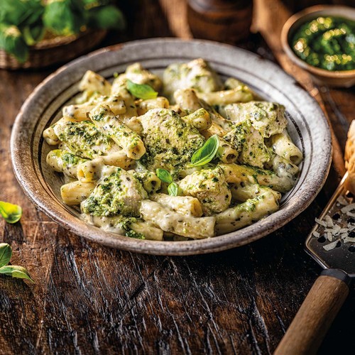 M&S Chicken Pesto Pasta Serves 1