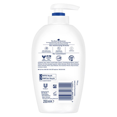 Dove Liquid Moisturising Cream Handwash for Soft & Smooth Hands