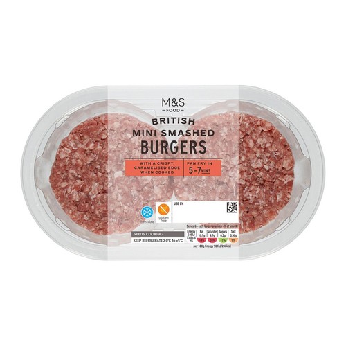 M&S 6 Mini Smash Burgers