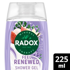 Radox Lychee & Vanilla Feel Renewed Shower Gel Body Wash 225ml