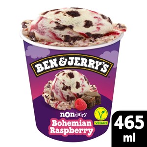 Ben & Jerry's Non Dairy Bohemian Raspberry Vegan Ice Cream Tub