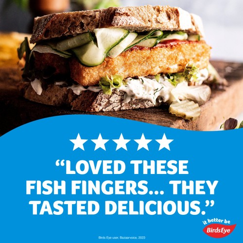 Birds Eye 6 ASC Chunky Crispy Battered Fish Fingers