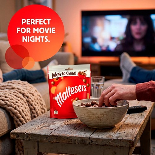 Maltesers Milk Chocolate & Honeycomb Sharing Pouch Bag Fairtrade