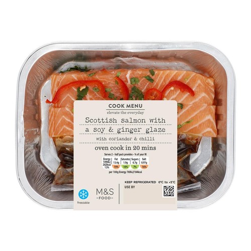 M&S Cook Menu Salmon with Soy & Ginger Dressing