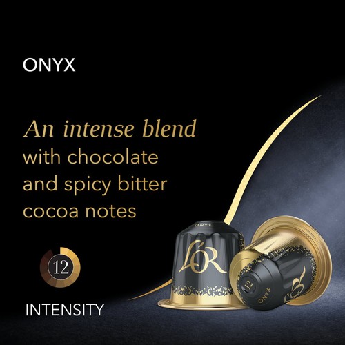L'OR Onyx Coffee Pods x20 Intensity 12