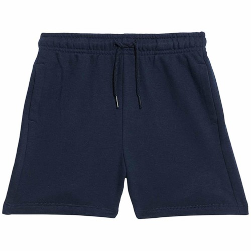 M&S Boys Cotton Rich Plain Joggers, 7-8 Years, Navy