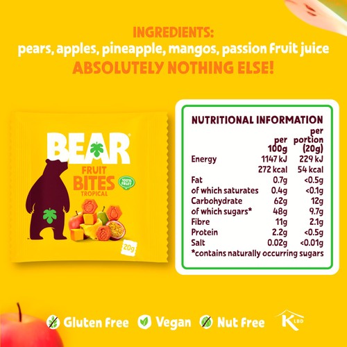 BEAR Fruit Bites Tropical