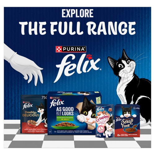 Felix As Good As it Looks Favourites with Veg in Jelly Wet Cat Food