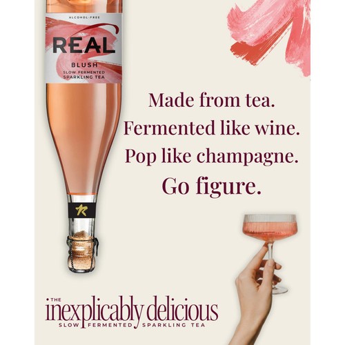 REAL Blush Slow Fermented Sparkling Tea