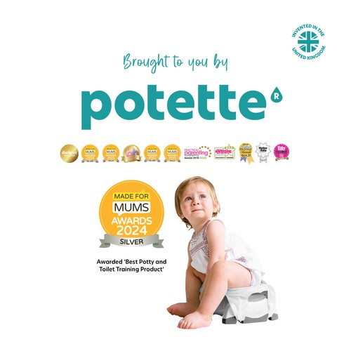 Potette Plus 2in1 Folding Portable Potty, White