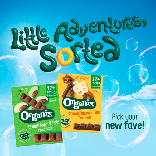 Organix Banana & Date Fruit Bars Toddler Snack Multipack 12+ Months