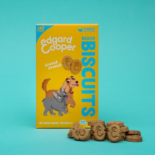 Edgard & Cooper Fresh Dog Treats Biscuits Turkey & Chicken