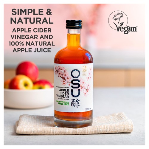 OSU Raw Apple Cider Vinegar with The Mother, Apple Juice Blend
