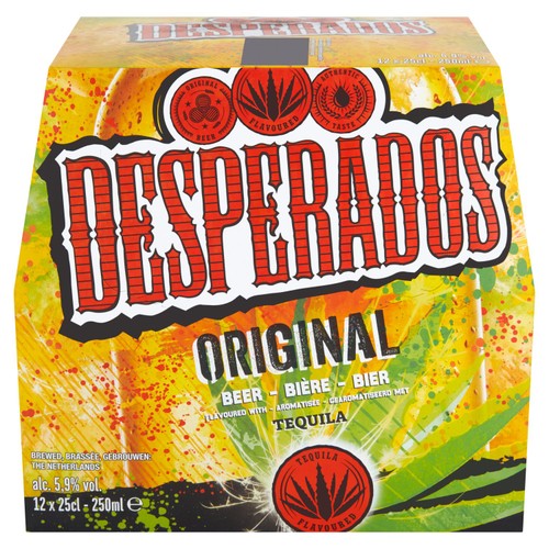 Desperados Tequila Lager Beer Bottles