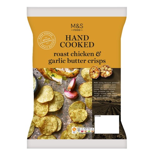 M&S Roast Chicken & Garlic Butter Crisps