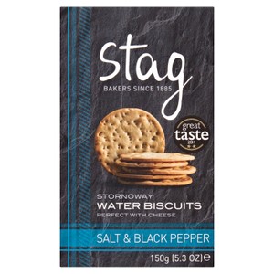 Stag Bakeries Sea Salt & Black Pepper Water Biscuits