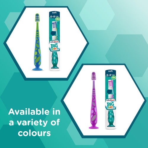 Aquafresh Big Teeth Kids Toothbrush Age 6-8 Soft in Plastic-Free Pack