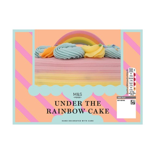 M&S Under The Rainbow Cake