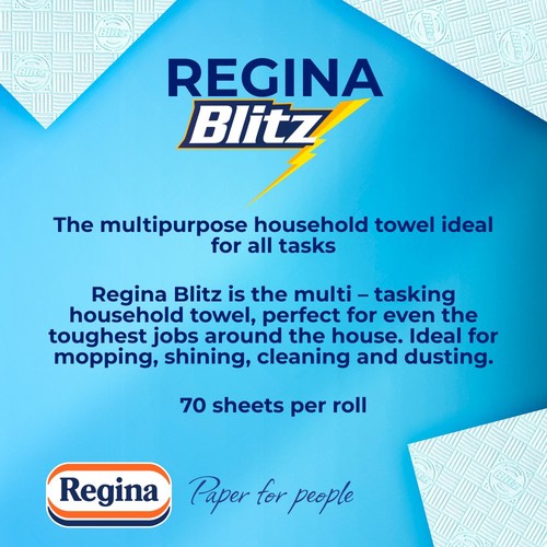 Regina Blitz Kitchen Roll 210 Supersized Sheets 3 Roll