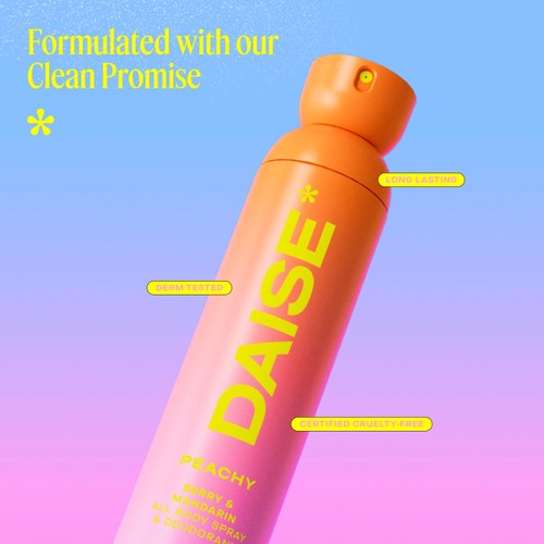 DAISE Peachy All Body Spray & Deodorant in Berry & Mandarin
