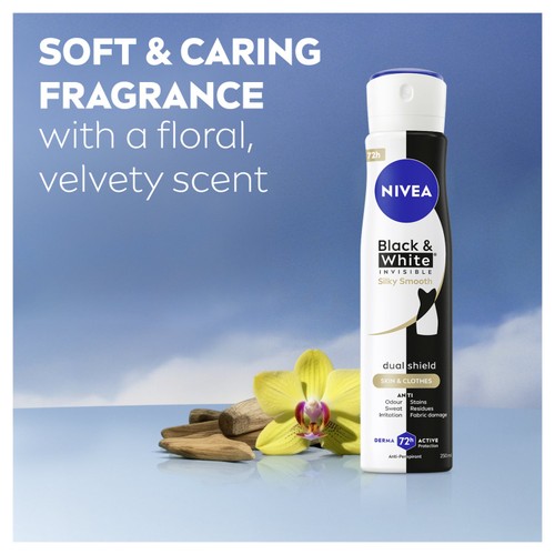NIVEA Black & White Silky Smooth Anti-Perspirant Deodorant Spray 