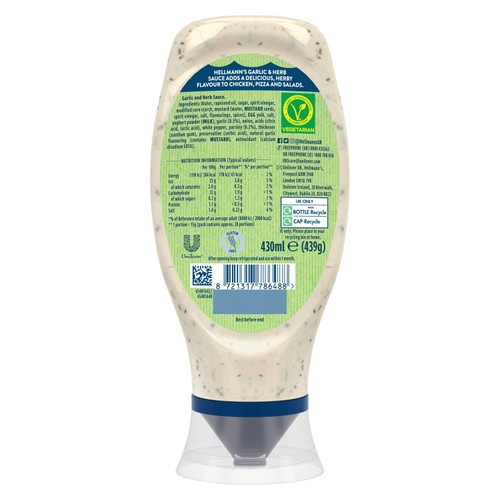 Hellmann's Garlic & Herb Sauce