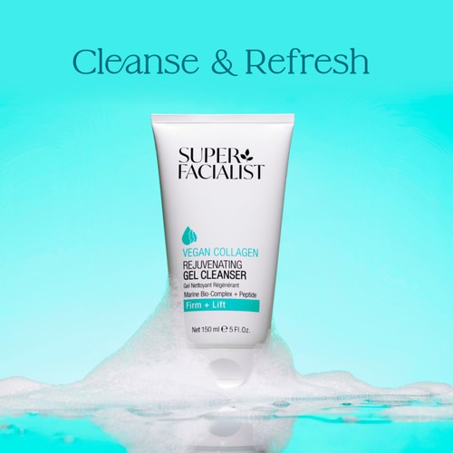 Super Facialist Vegan Collagen Brightening Gel Cleanser