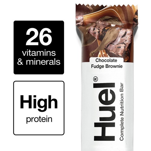 Huel Chocolate Fudge Brownie High Protein Complete Nutrition Bar
