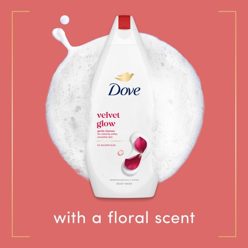 Dove Velvet Glow Body Wash Shower Gel