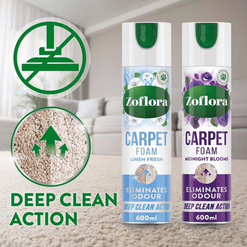 Zoflora Linen Fresh Carpet Fresh & Care Foam