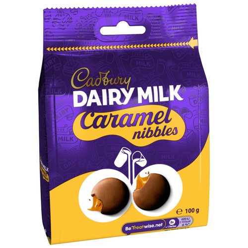 Cadbury Dairy Milk Chocolate Caramel Nibbles Bag