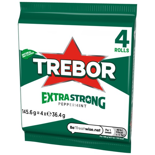 Trebor Extra Strong Peppermint Mint Rolls