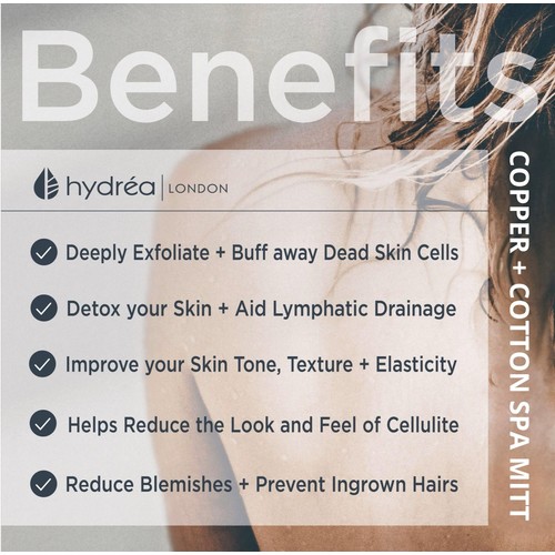 Hydrea London Copper Glow Exfoliating Spa Mitt  
