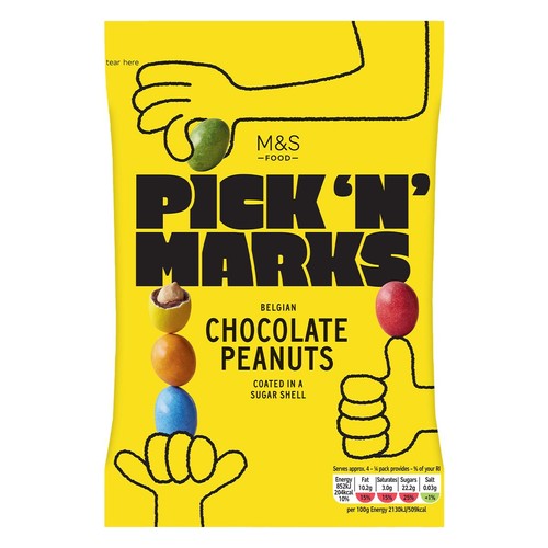 M&S Pick n Marks Belgian Chocolate Peanuts