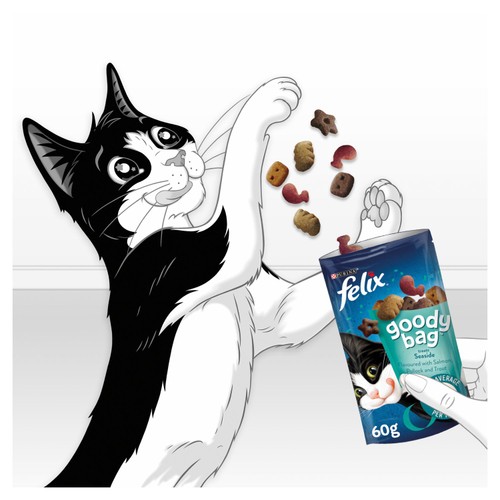 Felix Goody Bag Seaside Salmon Pollock & Trout Cat Treats