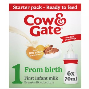 Cow & Gate 1 First Baby Milk Formula Liquid Starter Pack from Birth