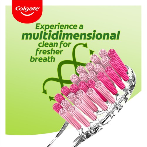 Colgate Twister Fresh Medium Manual Toothbrush Twin Pack