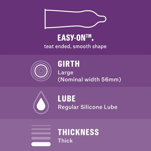 Durex Latex Free Condoms With Silicone Lube Regular Fit