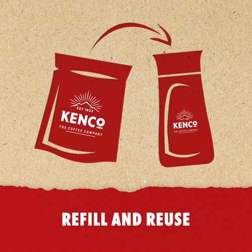Kenco Rich Instant Coffee Paper Refill