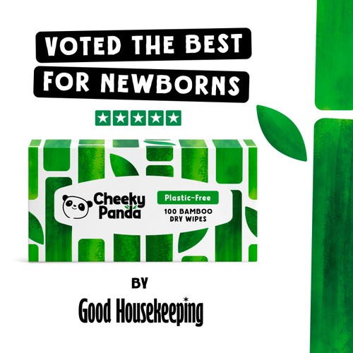 The Cheeky Panda Bamboo Baby Dry Wipes