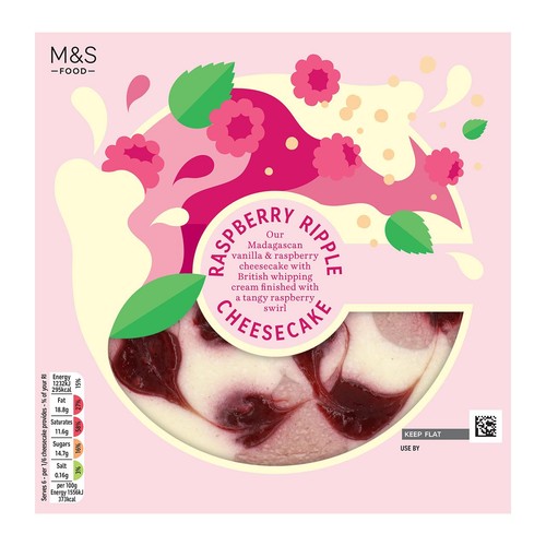 M&S Raspberry Ripple Cheesecake