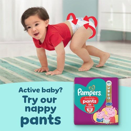 Pampers New Baby Nappies, Size 2 (4-8kg) Jumbo+ Pack