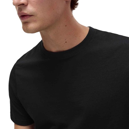M&S Mens Cotton Crew Neck T-Shirt, XXL, Black