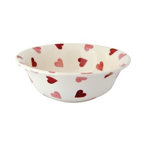 emma bridgewater cream pink hearts cereal bowl