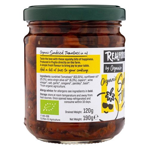 Realfoods Organic Sundried Tomatoes in Oil