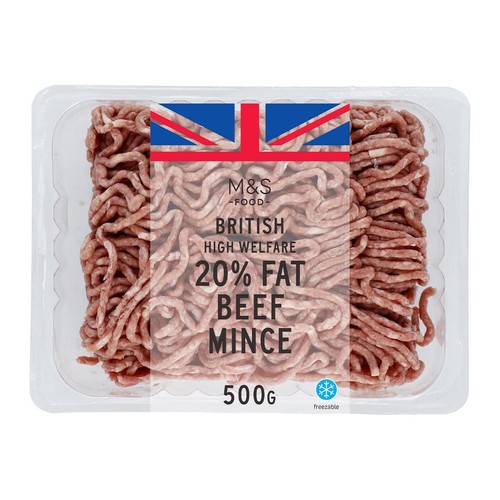 M&S British Beef Mince 20% Fat