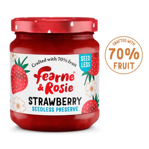 Fearne & Rosie Strawberry Seedless Jam 70% Fruit