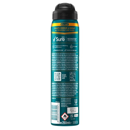 Sure Men 72hr Nonstop Protection Energise Anti-Perspirant